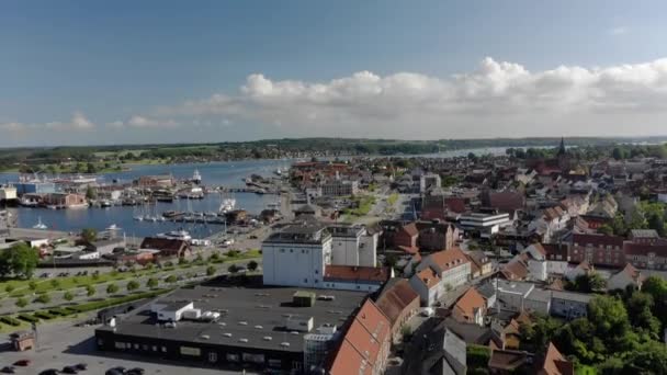 Drone Footage Svendborg Denmark — Wideo stockowe