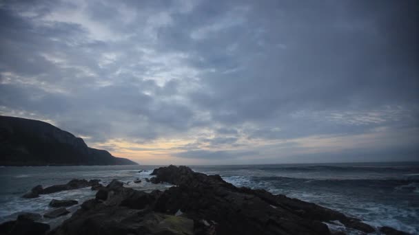 Early Morning Landscape Video Cliffs Tsitsikamma Garden Route Southern Africa — Video