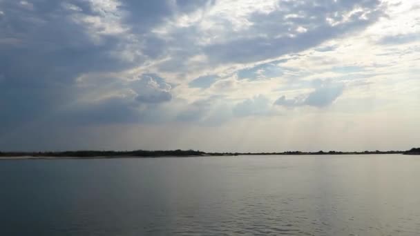 Summer Storm Approached Brews Rain Wind Southern Zambia Viewed Small — Stok video