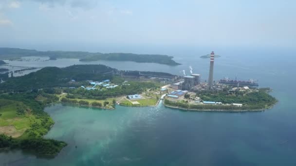 Drone Shot Coal Power Plant 60Fps — Vídeo de Stock