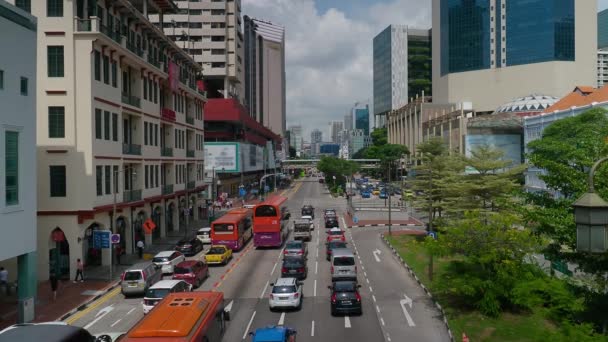 Вулиці Тонґ Сен Сен Чайнатаун Сінгапур — стокове відео
