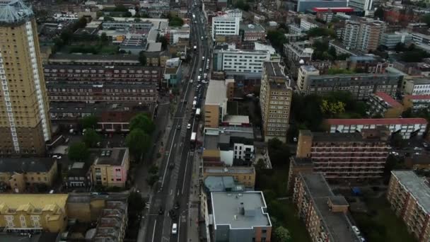 Aerial Shot Beautiful City London — стоковое видео