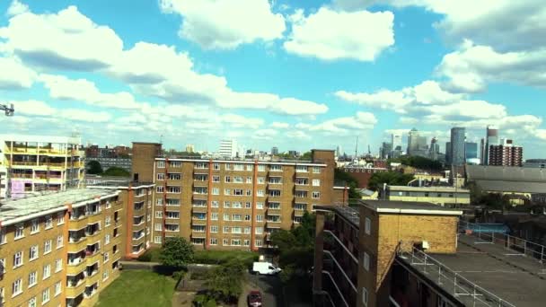 Drone Shot Appartamento Londra — Video Stock