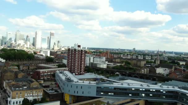 Erstaunliche Luftaufnahme Der Stadt London — Stockvideo