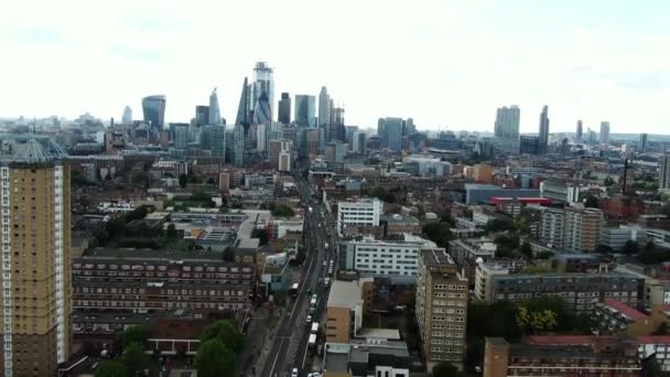 Scatto Aereo Beautiful Buildings Londra — Video Stock