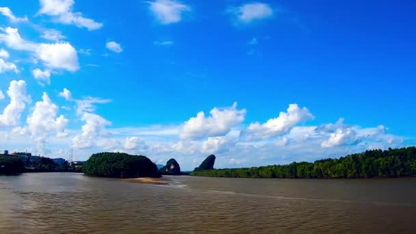 Time Lapse River Krabi Thailand — Video