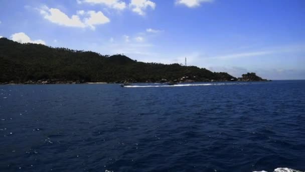 Looking Speedboat Water Slow Motion — Αρχείο Βίντεο