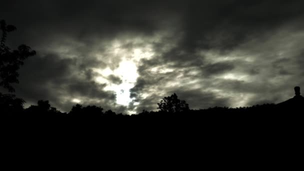 Looking Dark Cloud Storm Angle 001 — Stockvideo