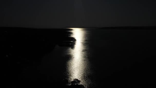 Lake Balaton Sunnyday Filter Looks Night Recorded Dji Mavic Pro — Stok video