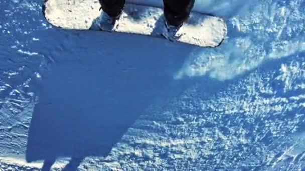 Snowboard Action Seen — Stockvideo