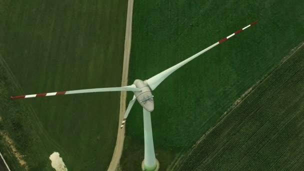 Drone View Wind Turbine Surrounding — ストック動画
