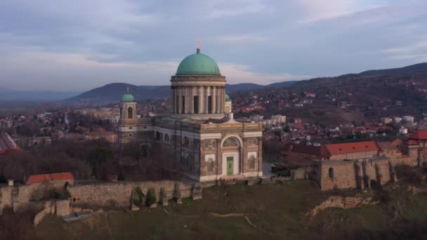 Basilica Esztergom Hungary Drone Footage Recorded Dji Mavic Uhd — 비디오