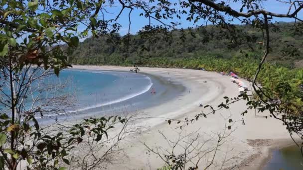 White Sand Beach Playa Carrillo Costa Rica — ストック動画