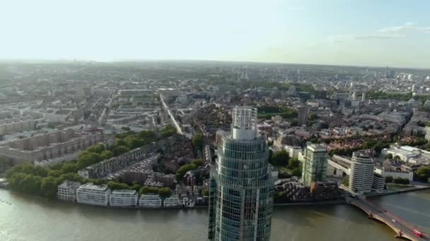 Drone Shot Building London — Vídeos de Stock