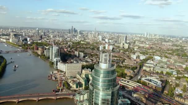 Top View Building City London — Stok Video