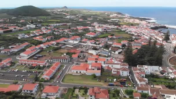 Aerial View Graciosa Island Azores — Stock video