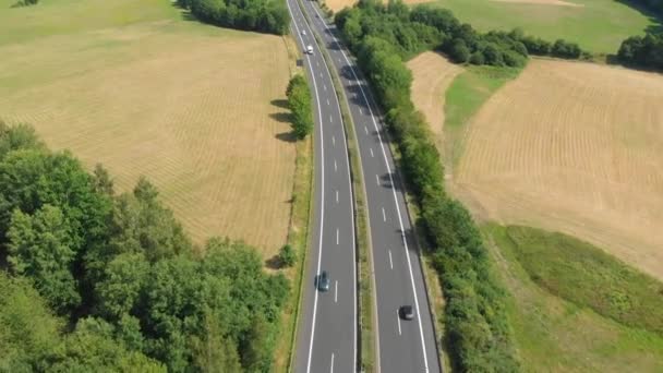 German Autobahn Landscape — Stockvideo