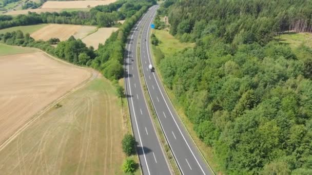 German Autobahn Landscape — Stockvideo