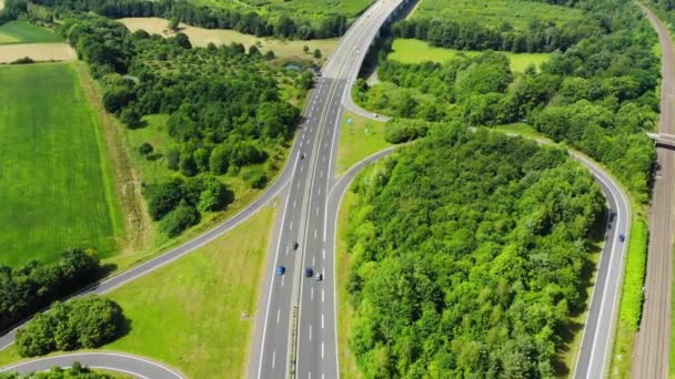 German Autobahn Landscape — Stockvideo