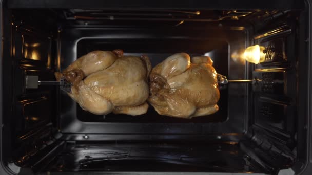 Finom Forgó Rotációs Csirke — Stock videók
