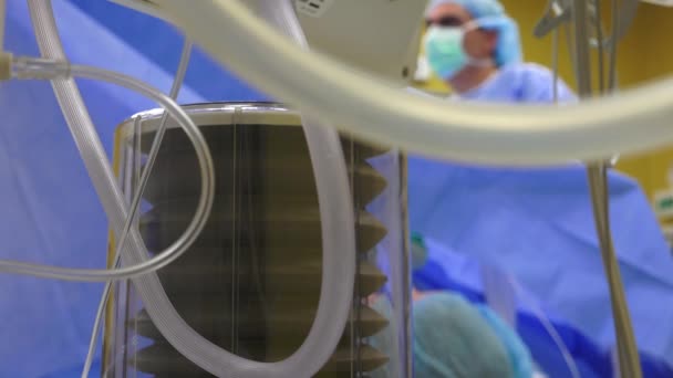 Máquina Anestesia Fornece Ventilação Volume Obrigatória Ventilação Manual Pacientes Espontâneos — Vídeo de Stock