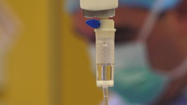 Intravenous Therapy Method Administration Delivers Fluids Directly Vein — Wideo stockowe