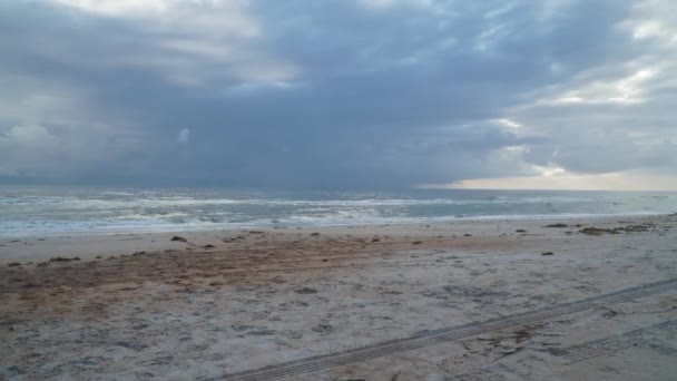 Zeitraffer Ormand Beach Florida Bei Sonnenaufgang Ormand Beach Florida — Stockvideo