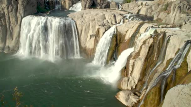 Die Schönen Und Majestätischen Shoshone Falls Twin Falls Idaho — Stockvideo