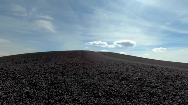 Zeitraffer Des Riesigen Schlackenkegels Craters Moon National Monument Vor Einem — Stockvideo