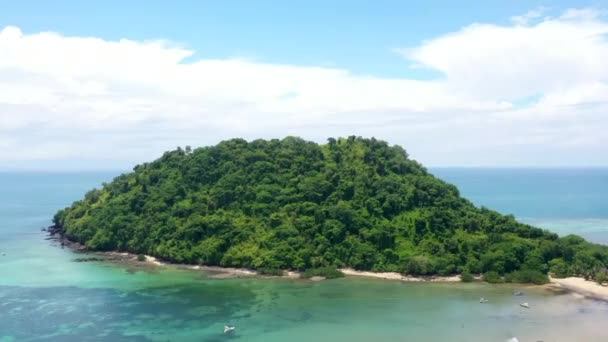 Hyperlapse Rotating Shot Small Tropical Island Indian Ocean Madagascar — Stockvideo