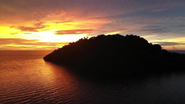 Cinematic Shot Tropical Island Indian Ocean Madagascar Sunset — Stock video