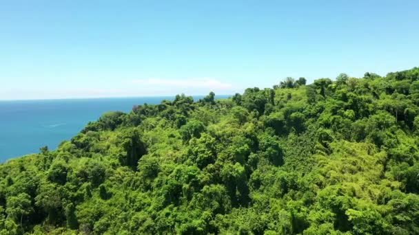 Fly Small Tropical Island Indian Ocean Madagascar — стокове відео
