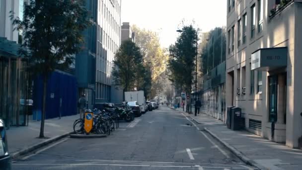 Fitrzroy Street Nel Centro Londra Fitzovia — Video Stock