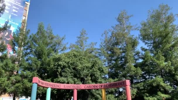 Mémorial Jardin Souvenir Randburg Panoramique Haut Bas — Video