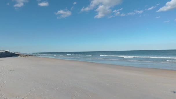 Schöner Sand Fluss Zum Meeresstrand Flagler County Florida — Stockvideo