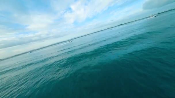 Botes Navegando Bahia San Juan Puerto Rico Bastin San Agustn — стокове відео