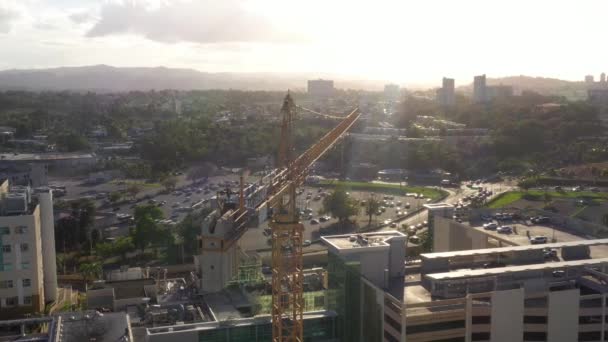 Urban Train Puerto Rico Vuelo Drone Cinematogrfico Urban Train Fpv — Stock Video