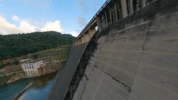 Dam Hidrelétrica Arecibo Puerto Rico Drono Fpv — Vídeo de Stock