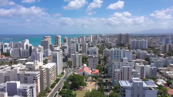 San Juan Puerto Rico Condado Parroquia Stella Maris Gereja Katolik — Stok Video