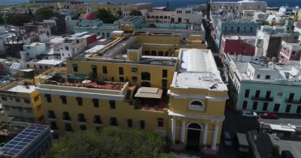 Das Alte San Juan Puerto Rico Convento — Stockvideo