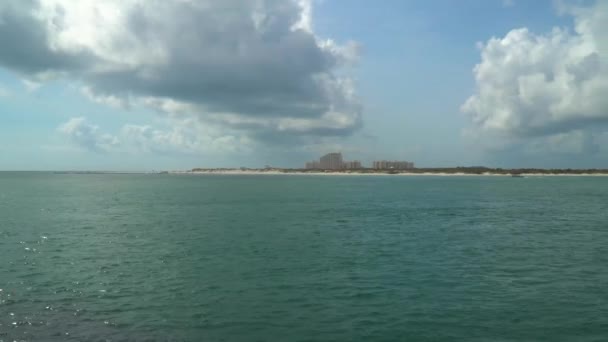 Schöner Strand Und Atlantik Ponce Point — Stockvideo