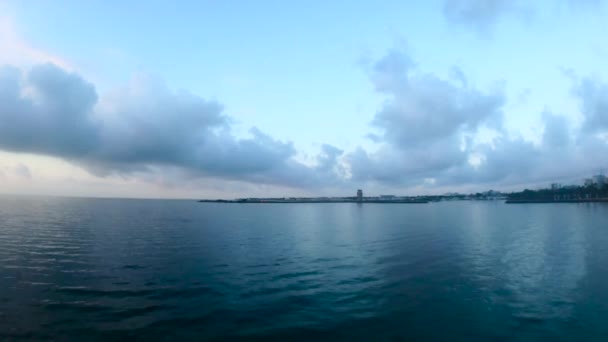 清晨在圣彼德堡的墨西哥湾 — 图库视频影像