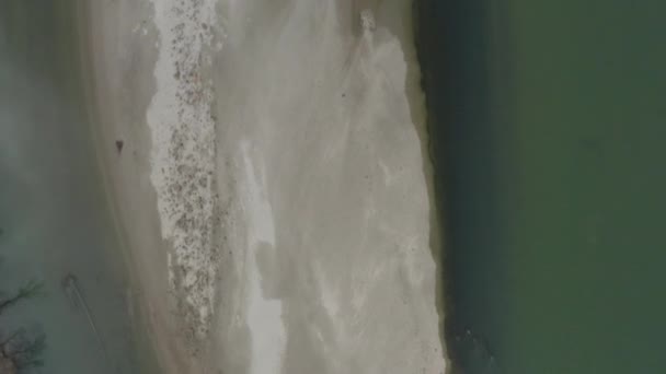 Río Drone Metraje Gran Altitud Drone Mueve Hacia Adelante Mira — Vídeos de Stock