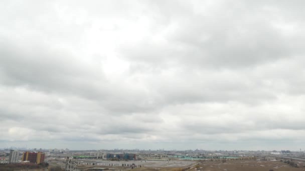 Time Lapse Τοπίο Σύννεφα Τορόντο Οντάριο Καναδάς Μεγάλου Βεληνεκούς — Αρχείο Βίντεο