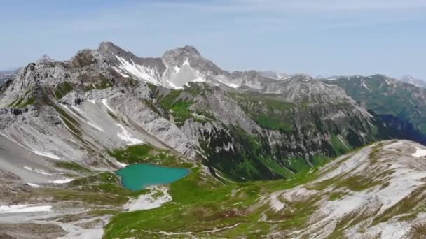 Widok Panoramiczny Lechtaler Alpen Tyrol Austria — Wideo stockowe