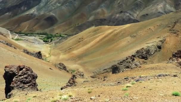 Hermoso Destino Para Que Los Turistas Viajen Hagan Montañismo Cordillera — Vídeo de stock