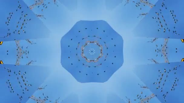 Padrão Étnico Geometria Ornamento Ilustração Árabe Filmagem Mandala Rosa Resumo — Vídeo de Stock