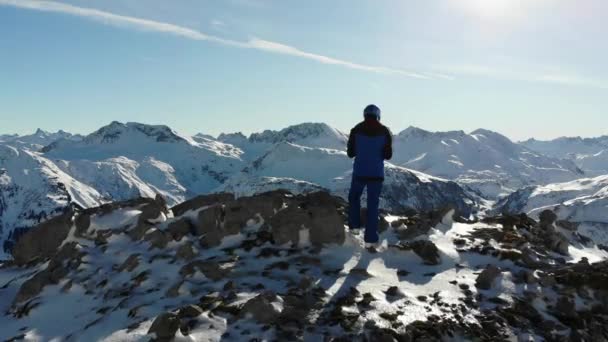 Olhando Para Alpes Lech Vorarlberg Áustria — Vídeo de Stock