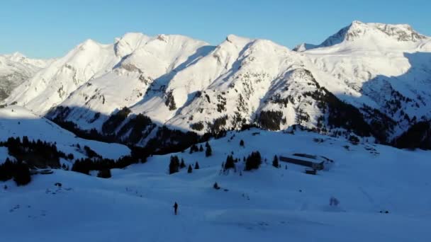 Panoráma Kilátás Lech Arlberg Vorarlberg Ausztria — Stock videók