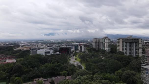 Ciudad San José Costa Rica Durante Pandemia Cierre Covid Vista — Vídeos de Stock